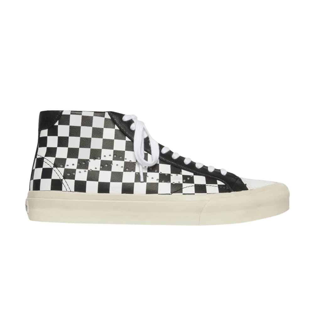 Vans Court Mid Checker - White Black