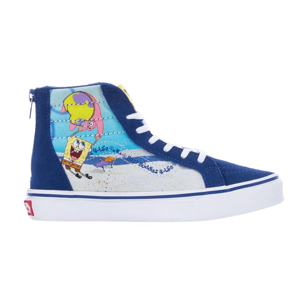 Vans SpongeBob SquarePants x Sk8-Hi Zip Kids Best Buddies 4 Life
