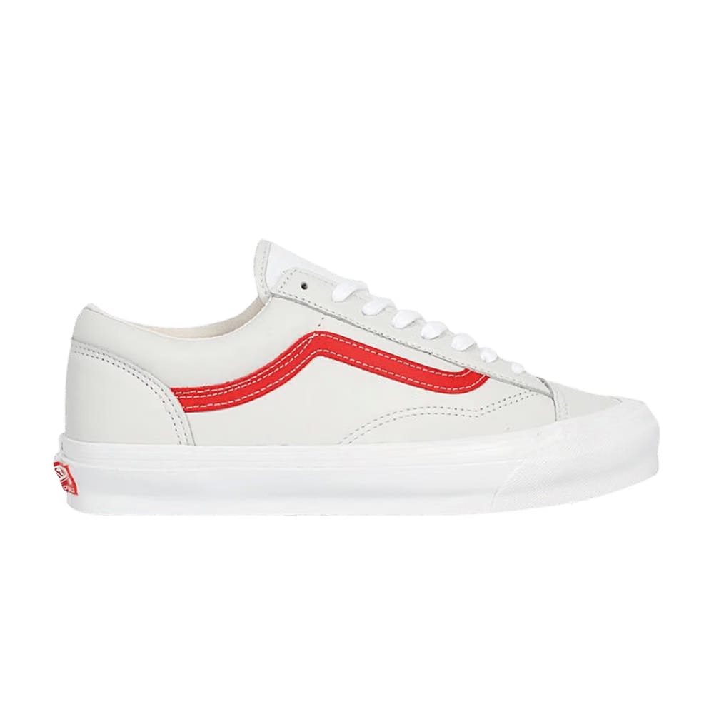 Vans OG Style 36 LX True White Red
