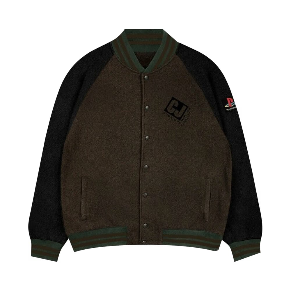 Cactus Jack by Travis Scott x PlayStation Crew Varsity Jacket Brown