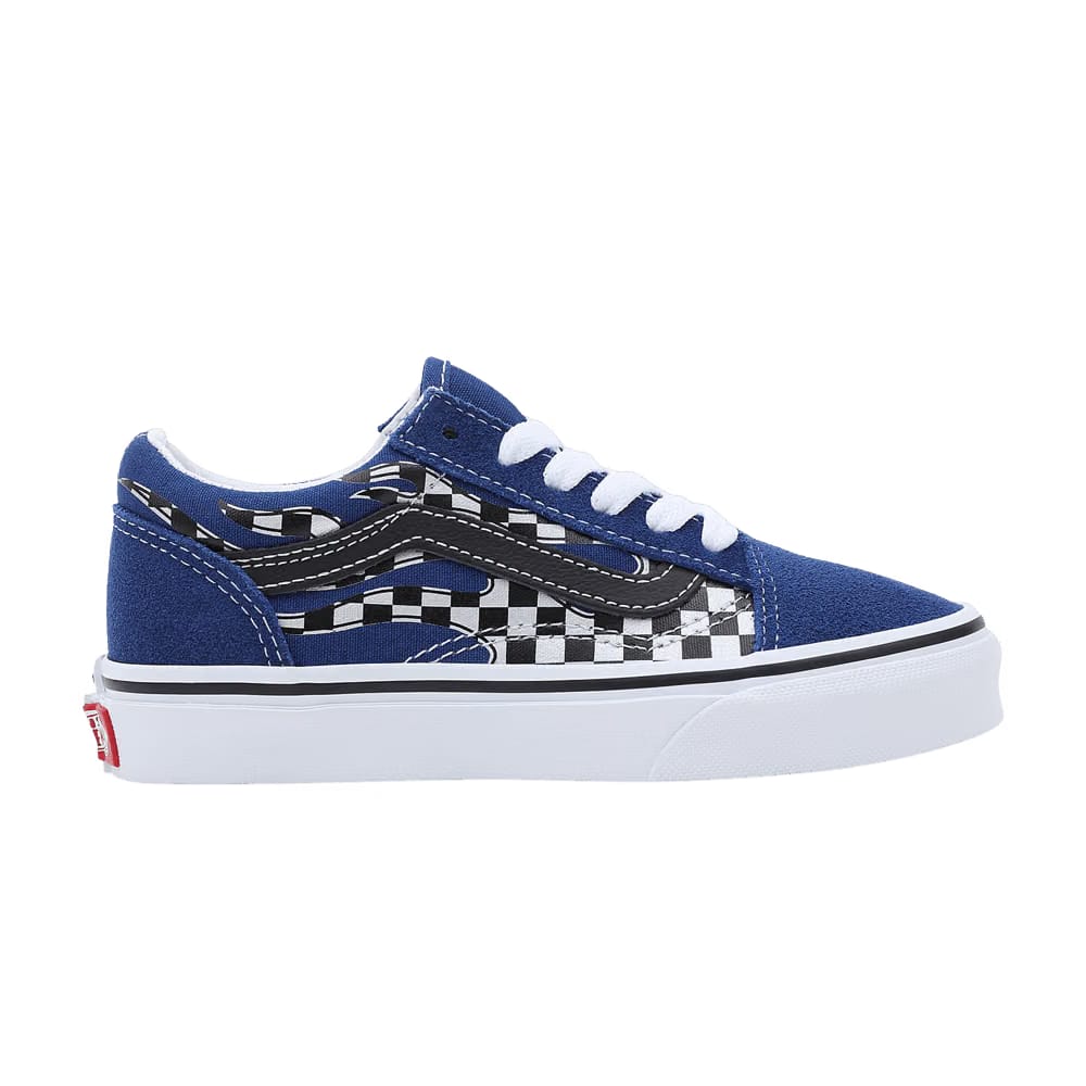 Vans Old Skool Kids Reflective Checkerboard - Blue Flame