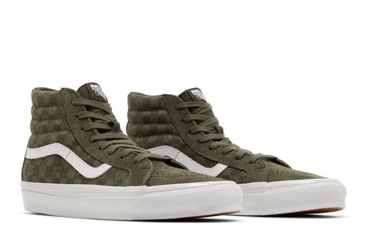 Vans OG Sk8-Hi LX Checkerboard - Grape Leaf