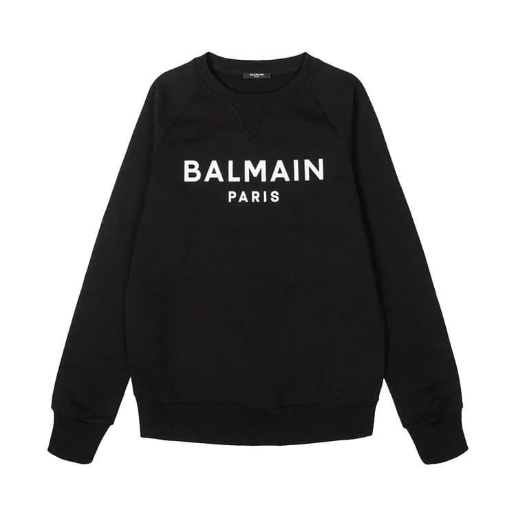 Balmain Classic Printed Sweatshirt Black