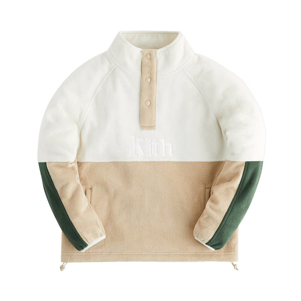 Kith Kids Polar Fleece Quarter Pullover Birch