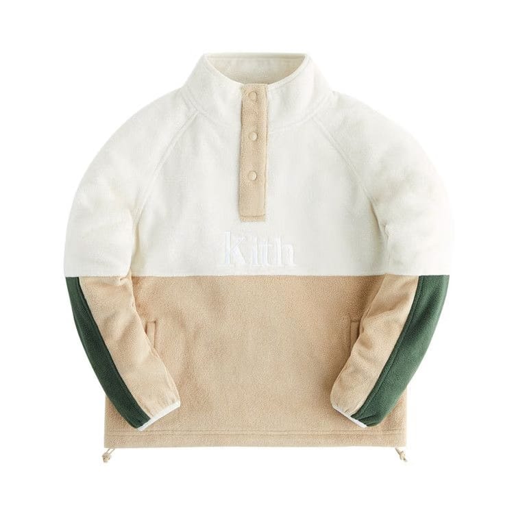 Kith Kids Polar Fleece Quarter Pullover Birch