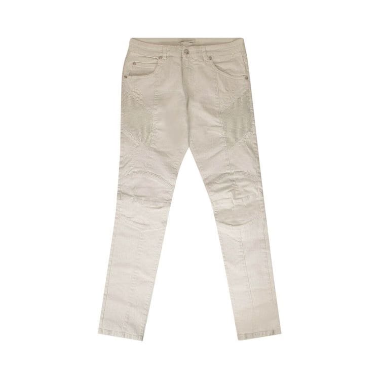 Balmain Distressed Jeans Pants White