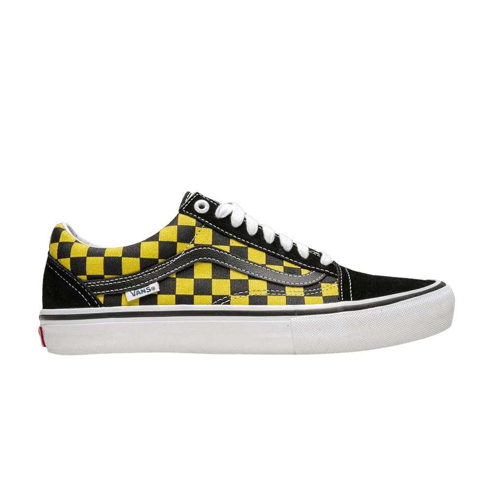 Vans Skate Old Skool Checkerboard - Black Aspen Gold