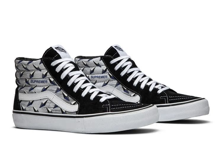 Vans Supreme x Sk8-Hi Pro Diamond Plate Black Grey