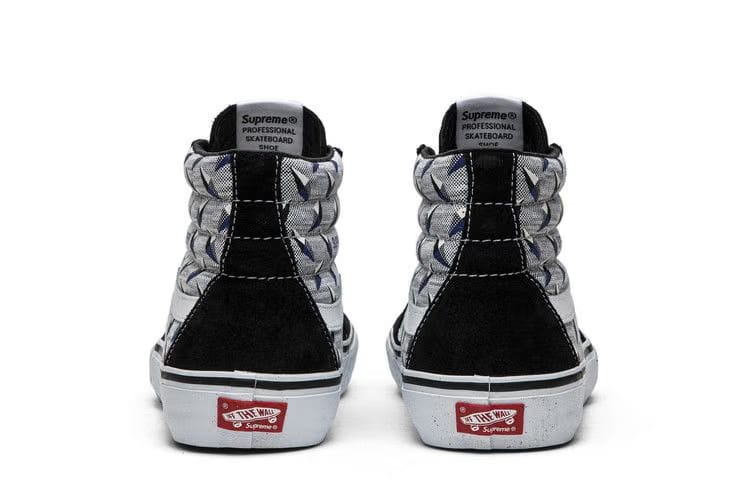 Vans Supreme x Sk8-Hi Pro Diamond Plate Black Grey