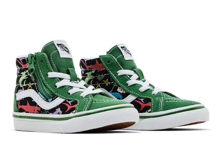 Vans Sk8-Hi Reissue Side Zip Toddler Sharks
