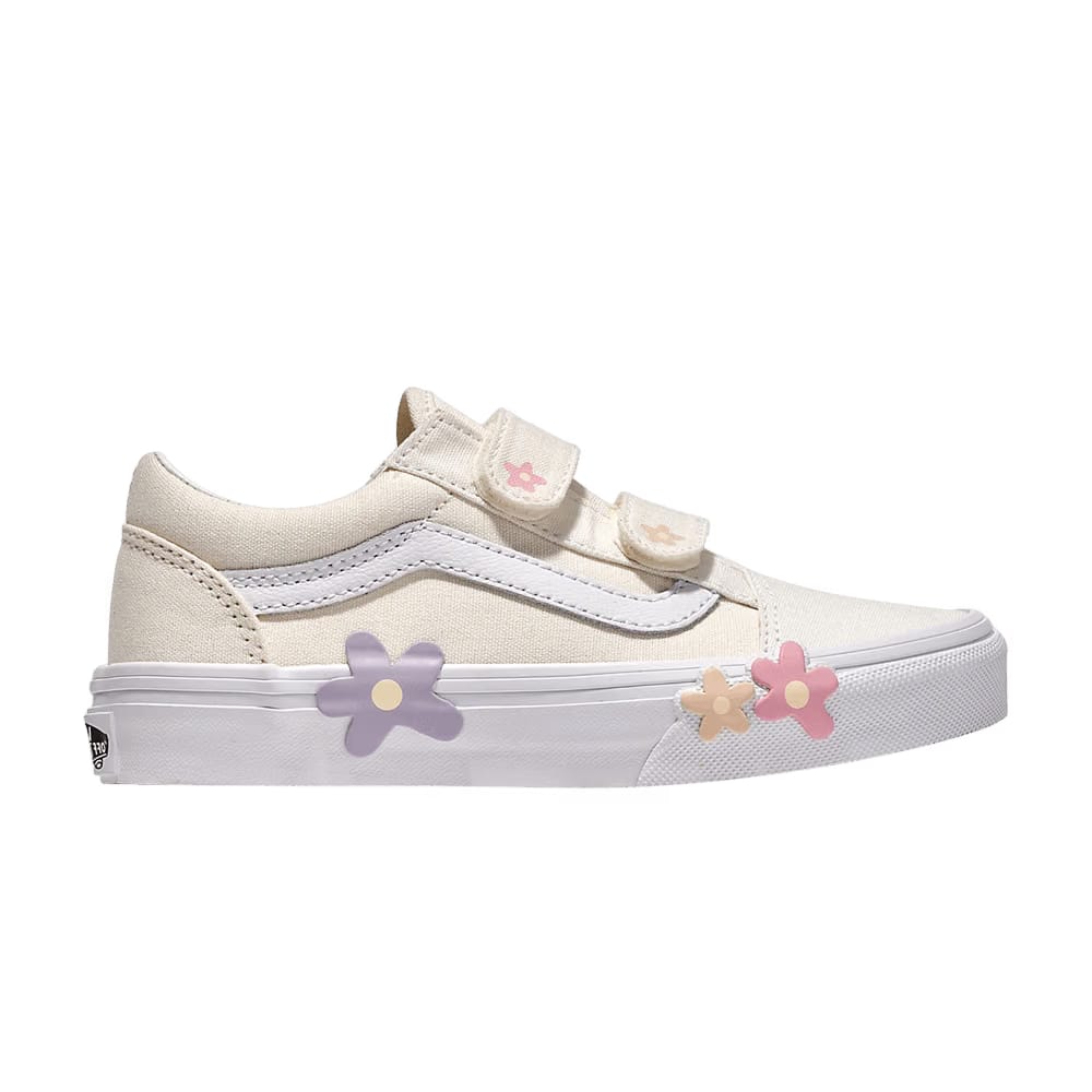 Vans Old Skool V Kids Cream Flower