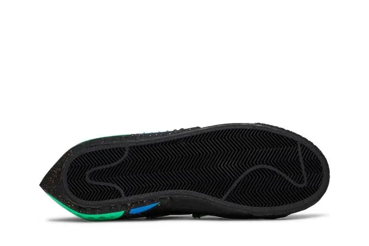 Off White x Blazer Low Black And Electro Green