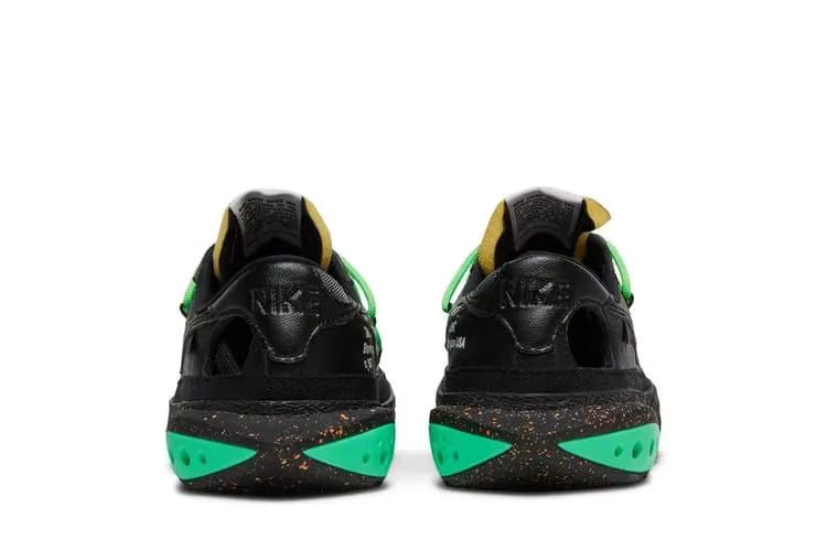 Off White x Blazer Low Black And Electro Green