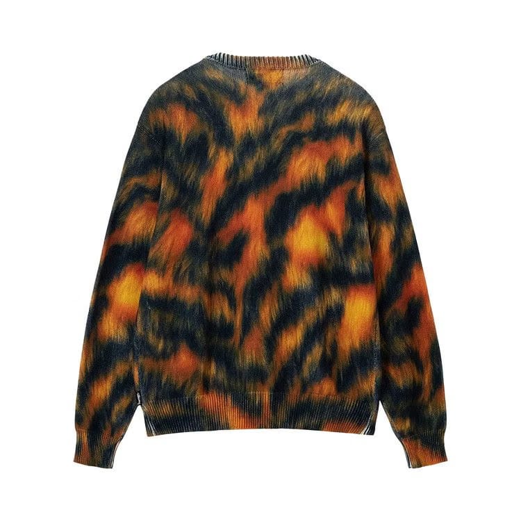 Stussy Printed Fur Sweater Tiger