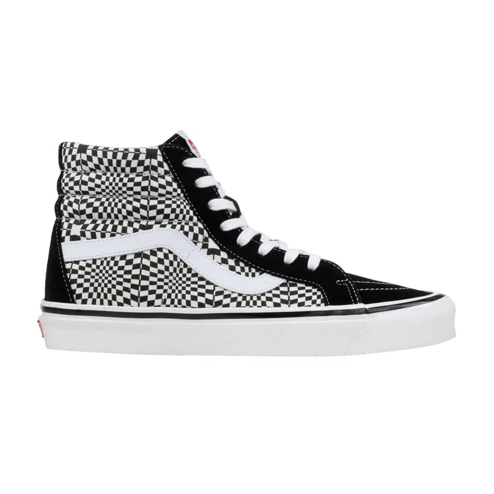 Vans Sk8-Hi 38 DX Warp Check - Black White