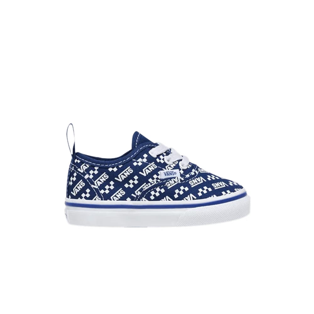 Vans Authentic Elastic Laces Toddler Logo Repeat - True Blue