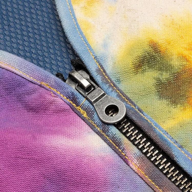 Brain Dead Dyed Canvas Spacer Mesh Tactical Vest Tie-Dye