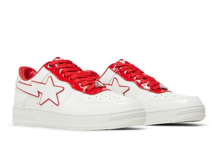 Bapesta #8 M1 White Red