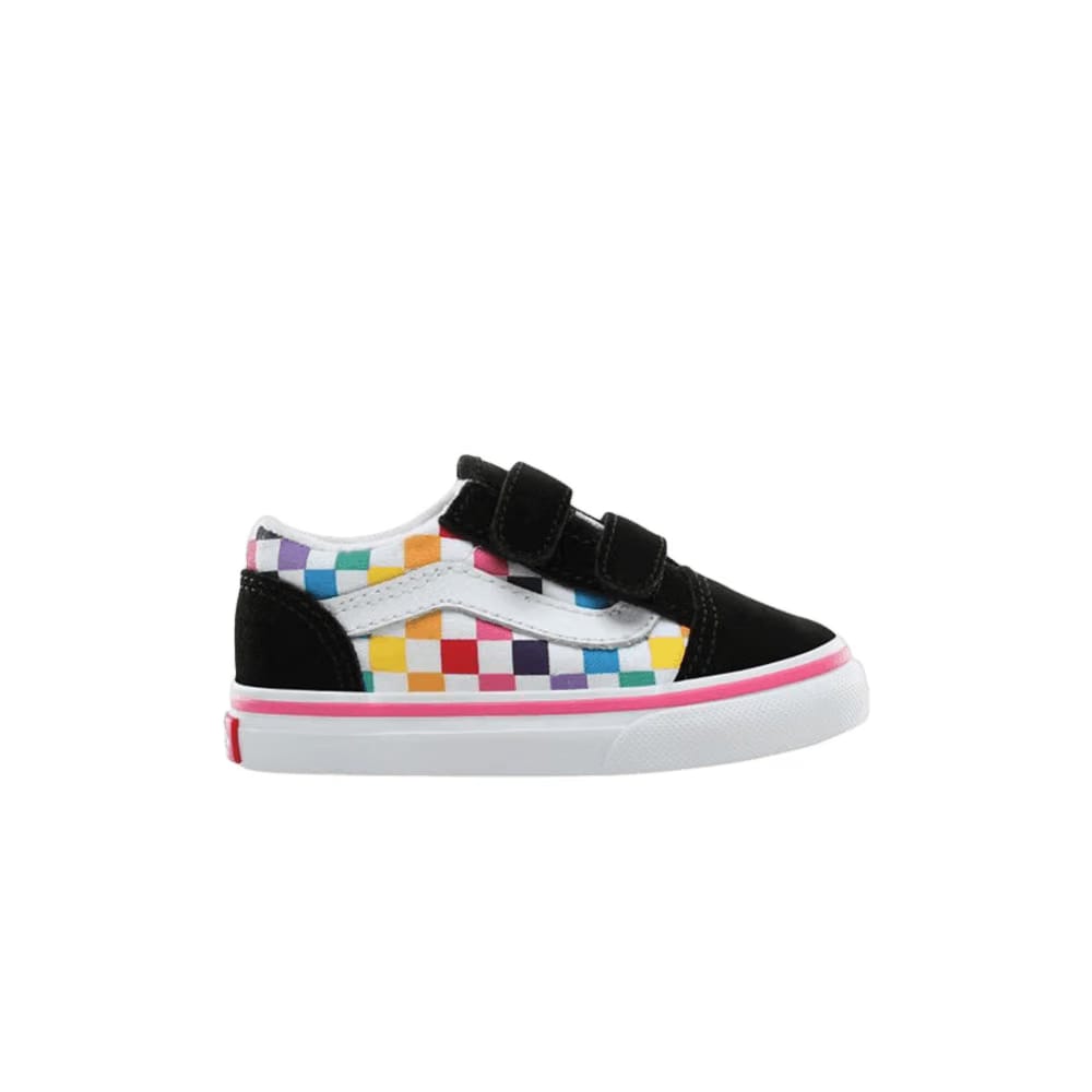 Vans Old Skool V Toddler Rainbow Checkerboard
