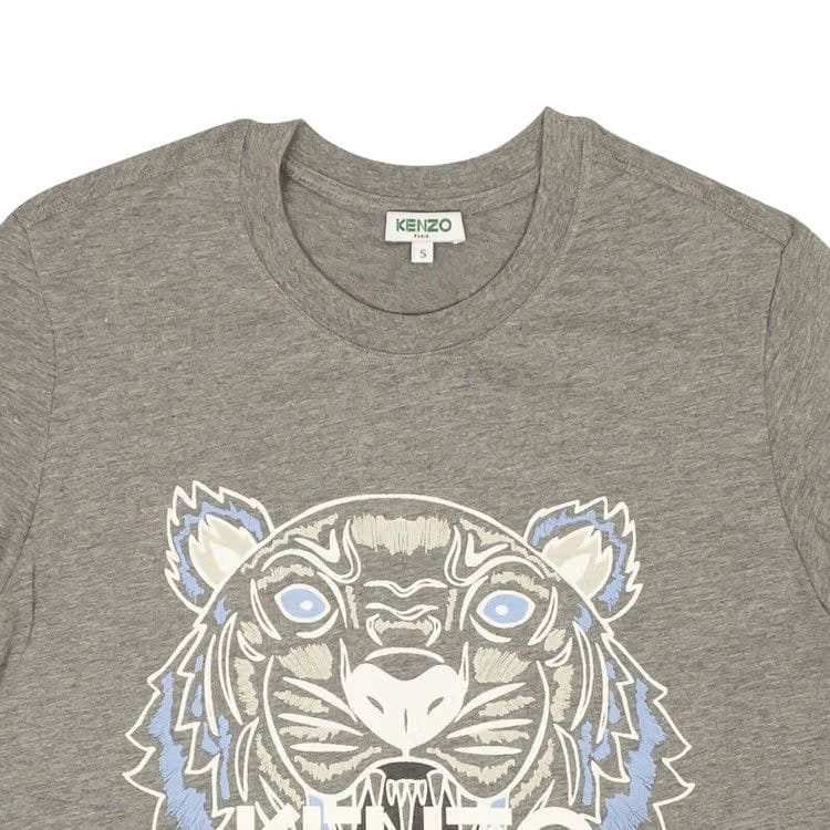 Kenzo Classic Tiger Shorts-Sleeve T-Shirt Grey