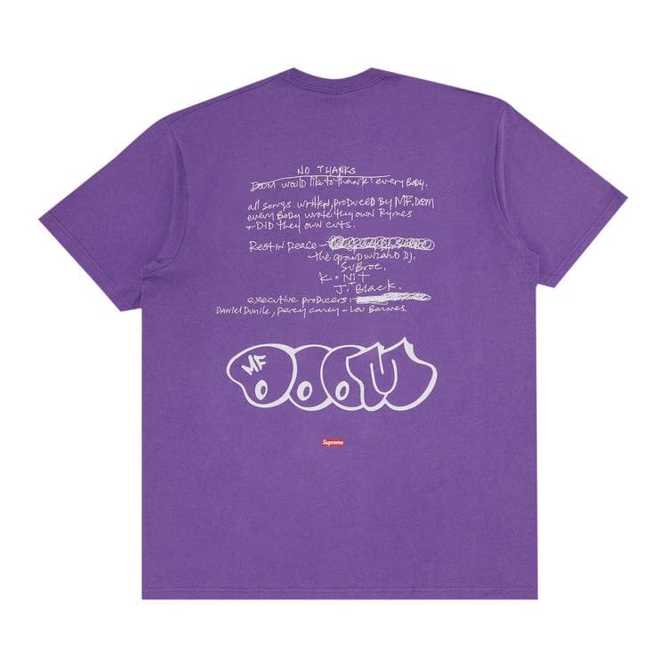 Supreme MF DOOM T-Shirt Dusty Purple Home