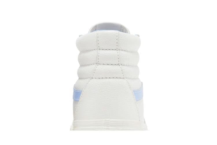 Vans Sk8-Hi Vintage Leather Blanc de Blanc Blue