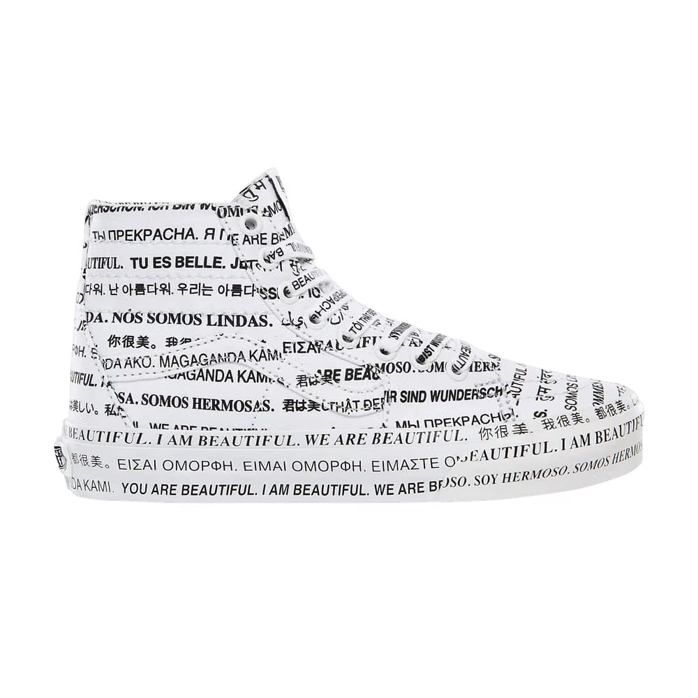 Vans Sk8-Hi Tapered We Are Beautiful - White