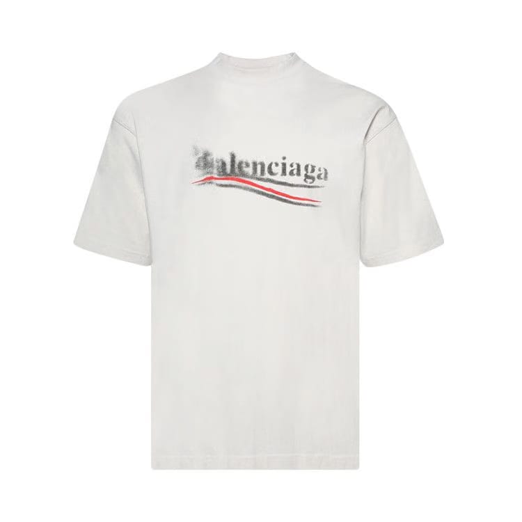 Balenciaga Political Stencil T-Shirt Ecru/Black
