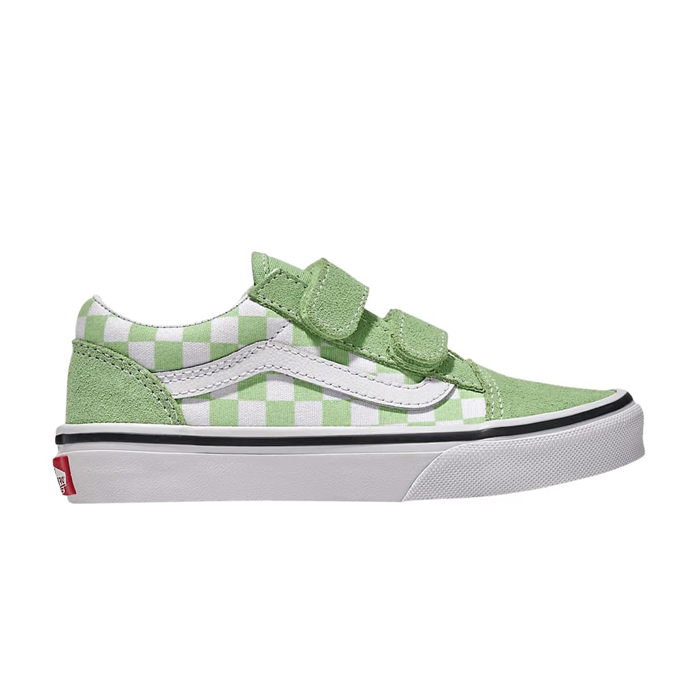 Vans Old Skool V Kids Checkerboard - Pistachio Green