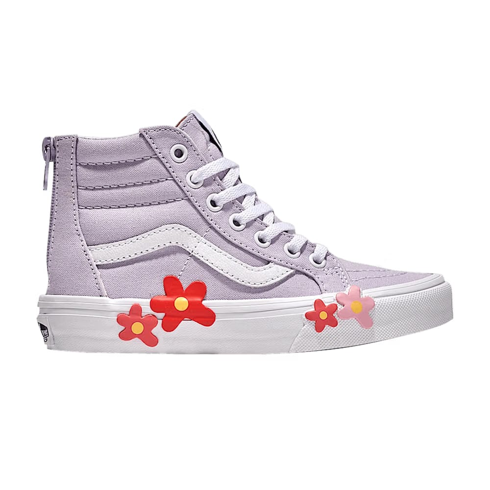 Vans Sk8-Hi Zip Kids Flower Sidewall