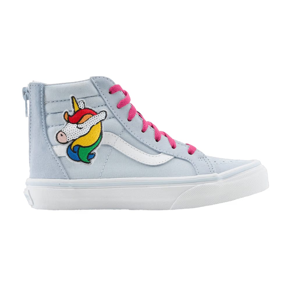 Vans Sk8-Hi Zip Kids Sequin Patch - Unicorn