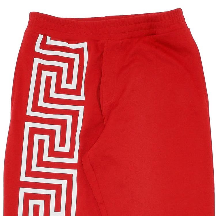 Versace Greca Print Sweatpants Red