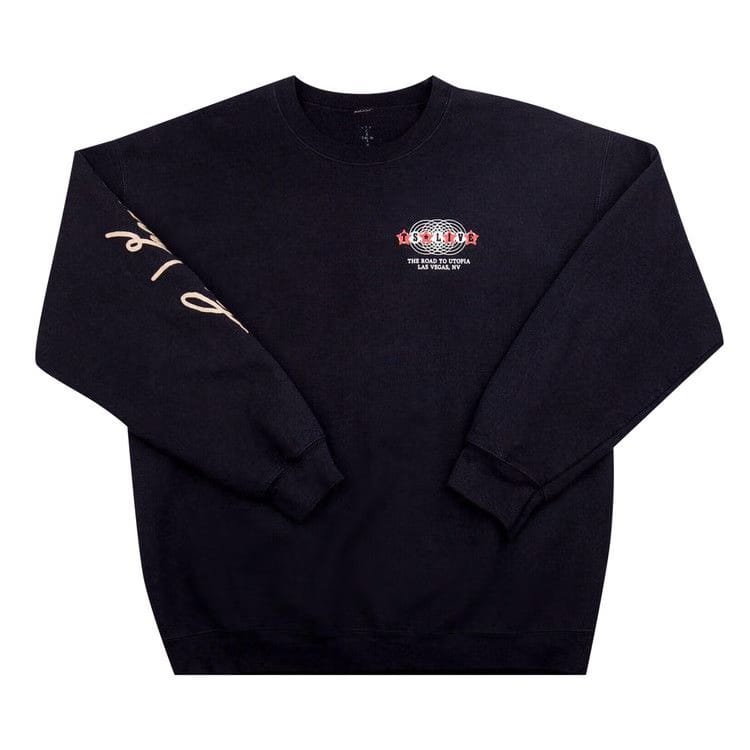 Cactus Jack by Travis Scott Road To Utopia Crewneck Black