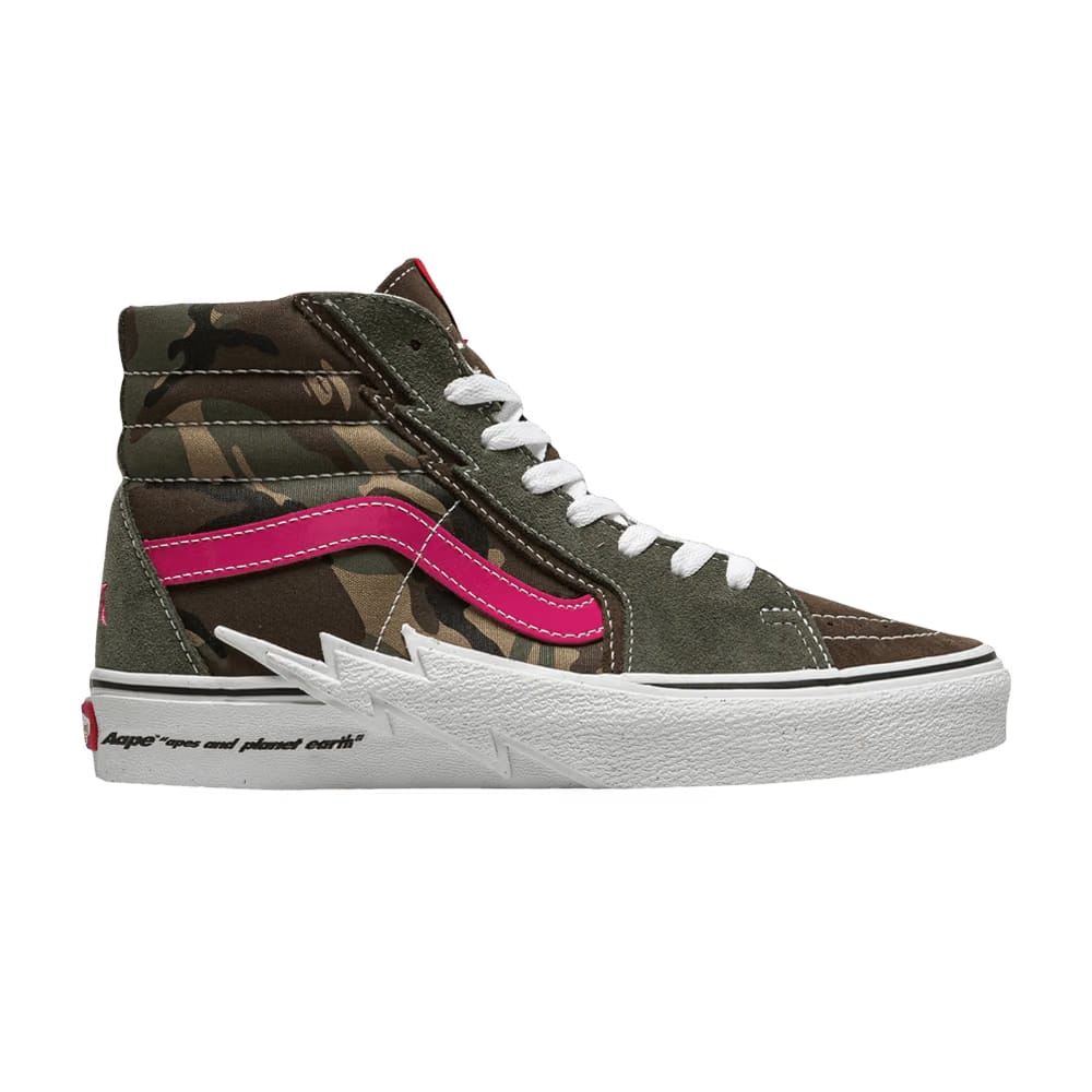 AAPE x Vans Sk8-Hi Bolt - Green Camo