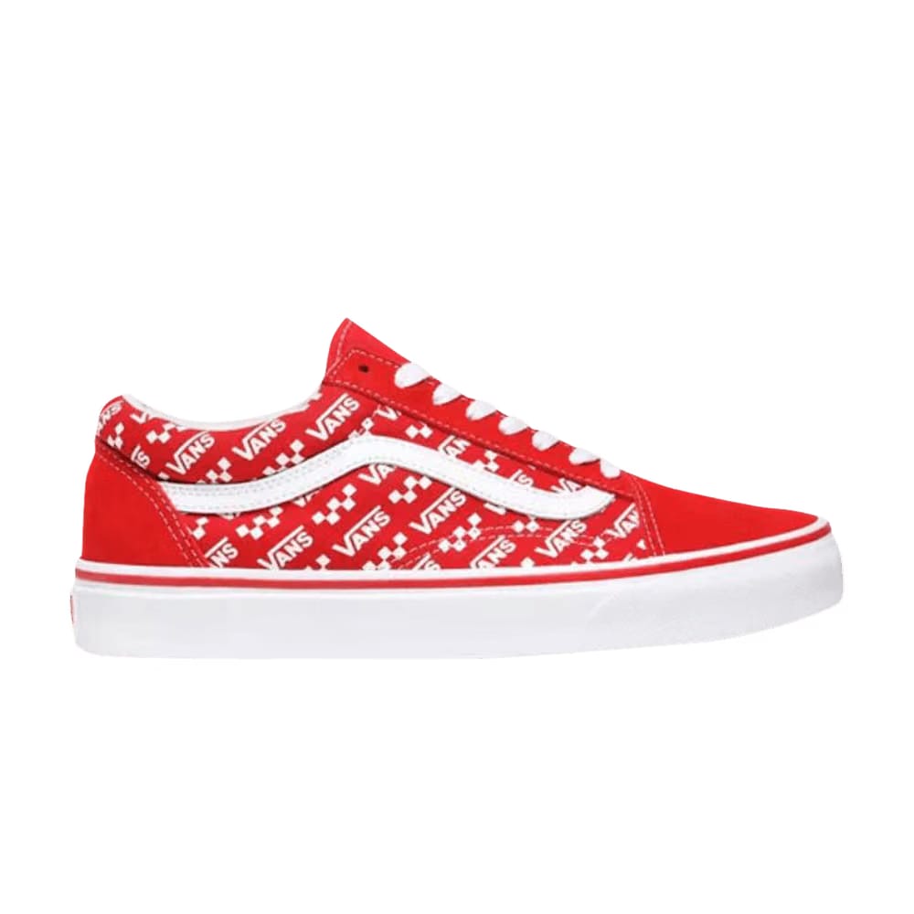 Vans Old Skool Logo Repeat - Racing Red