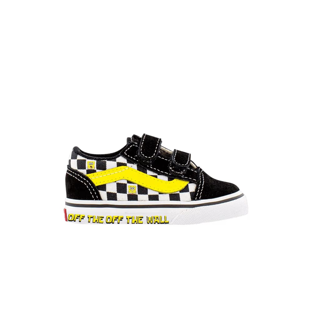 SpongeBob SquarePants x Vans Old Skool Velcro Toddler Off The Wall