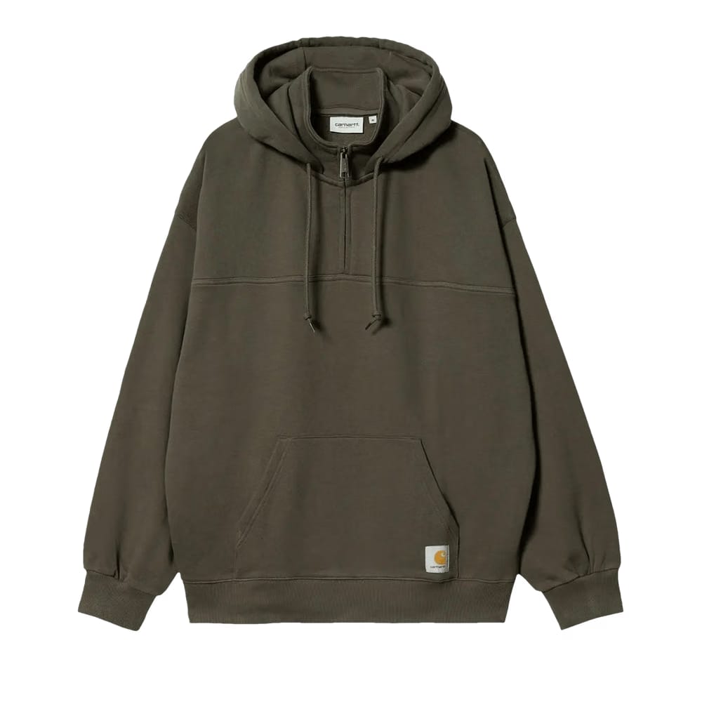 Carhartt WIP Hooded Wade Half Zip Sweatshirt Cypress