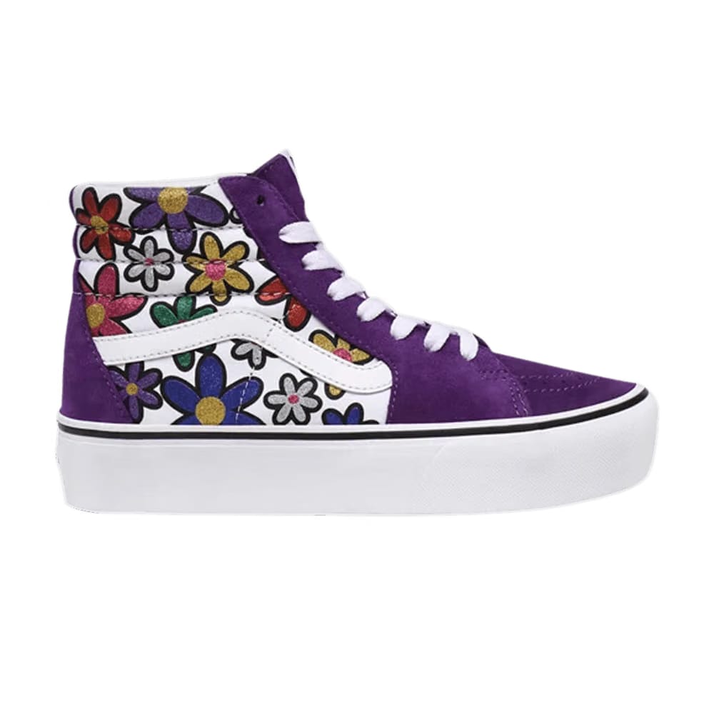 Vans Sk8-Hi Platform 2 Glitter Daisies