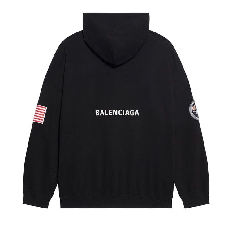 Balenciaga Boxy Hoodie Black/White