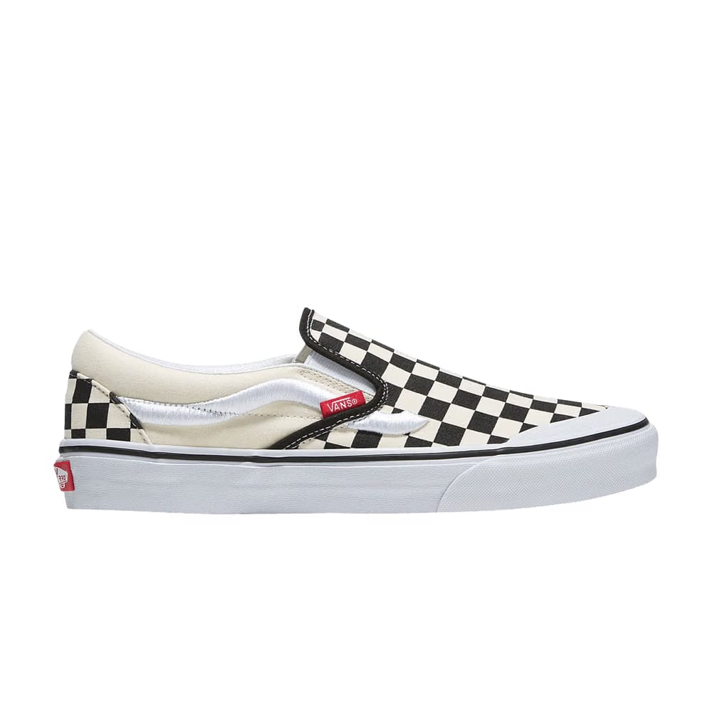 Vans Classic Slip-On 138 Sidestripe - Black Checkerboard
