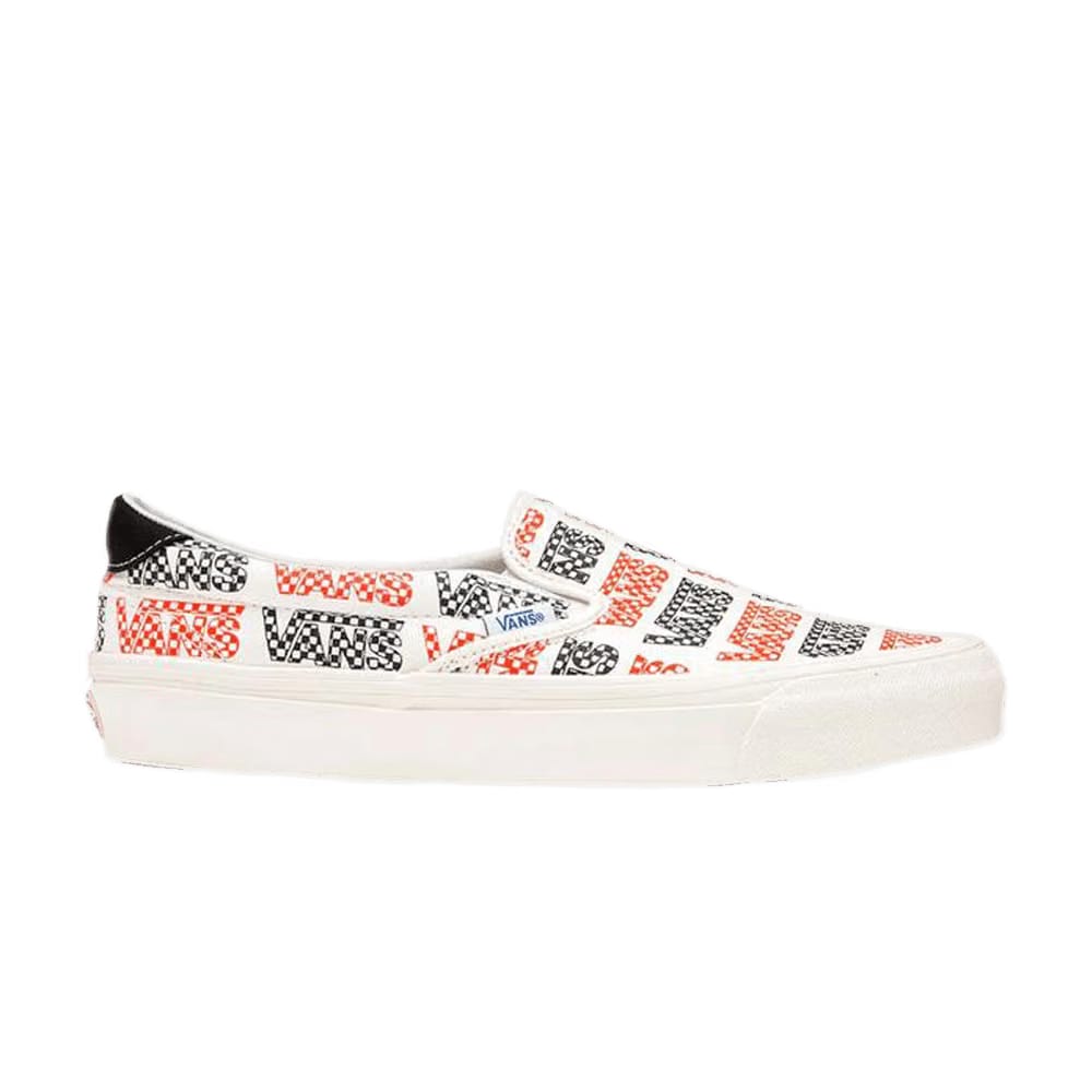 Vans Slip-On 59 LX Racing Red Logo Checkerboard
