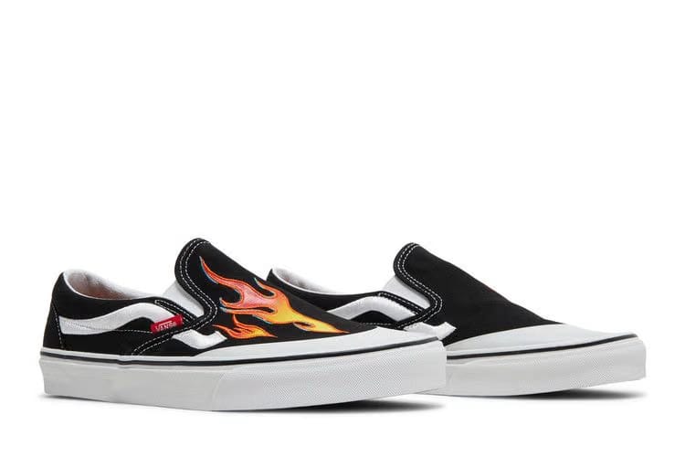 A$AP Rocky x Vans Classic Slip-On Worldwide Pack - Black Flame