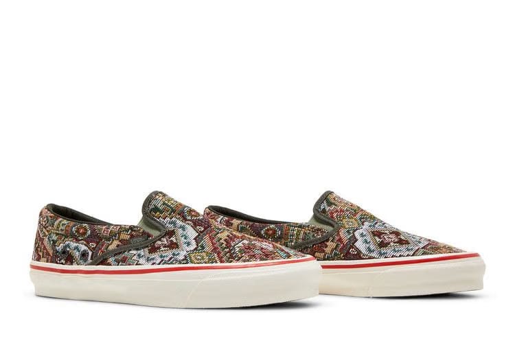 Nigel Cabourn x Vans OG Classic Slip-On LX Carpet Green Mix