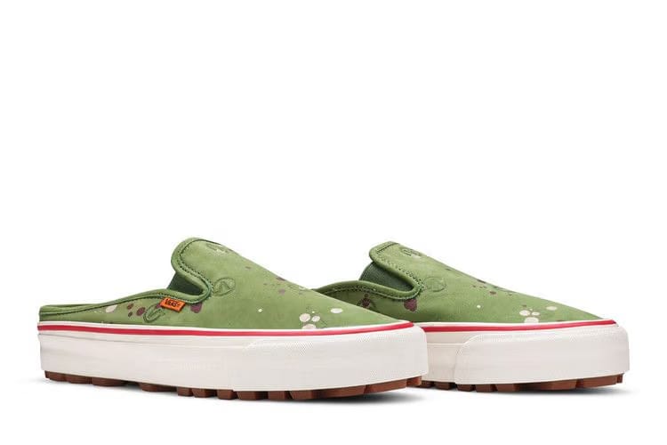 LQQK Studios x Vans OG Mule LX Circle V - Splatter Green