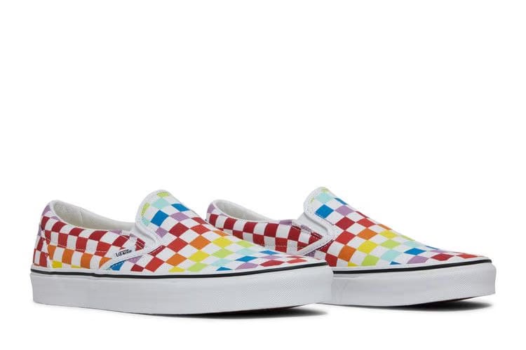 Vans Classic Slip-On Rainbow Checkerboard