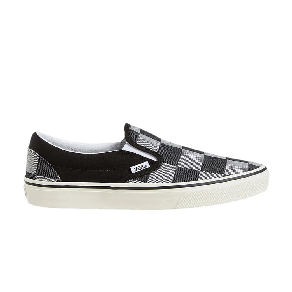Vans Classic Slip-On Black Large Checkerboard