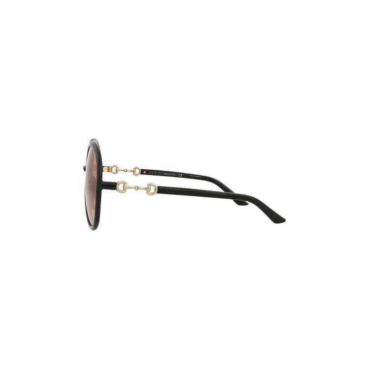 Gucci Round Sunglasses Black/Orange