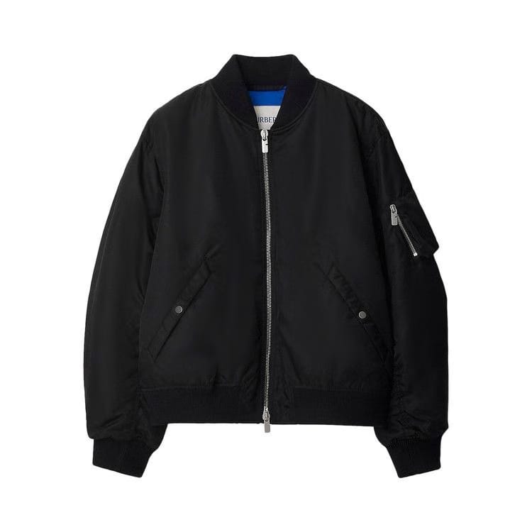 Burberry Arm Pocket Bomber Jacket Black