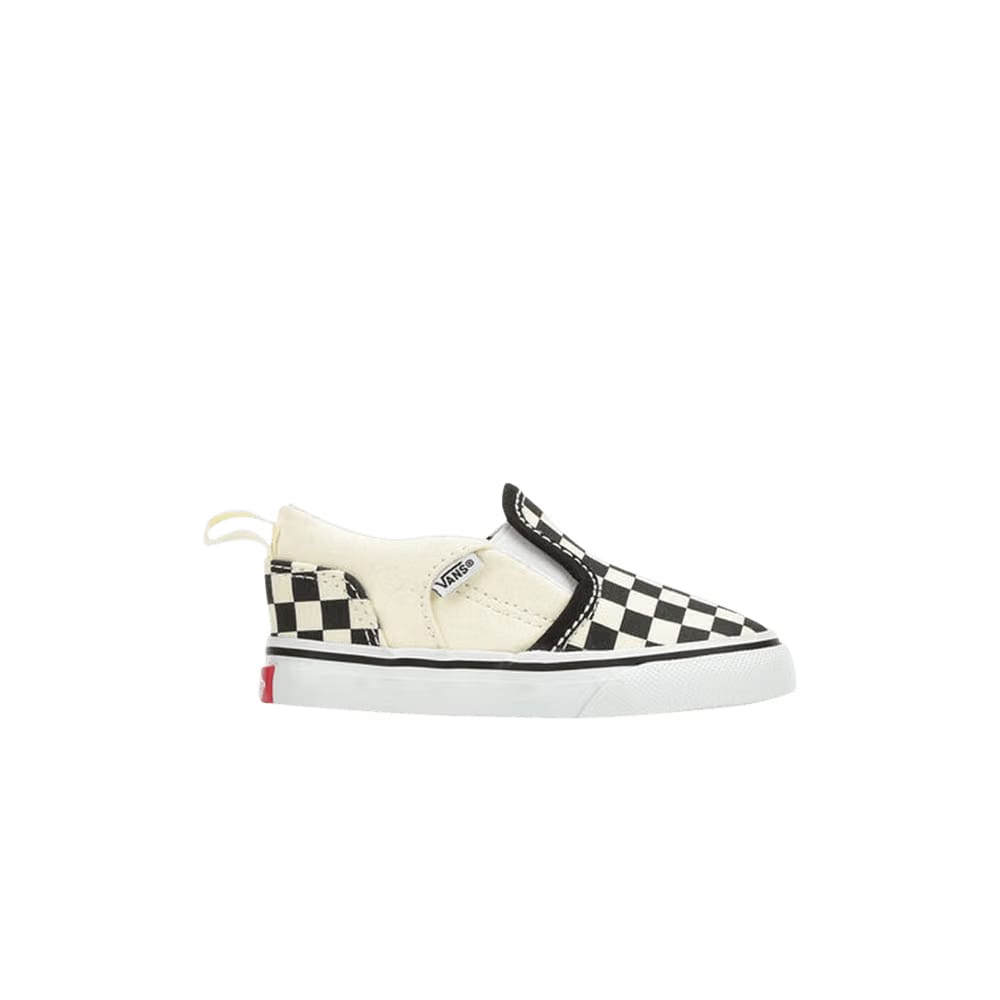 Vans Asher V Toddler Checkers - Black Natural