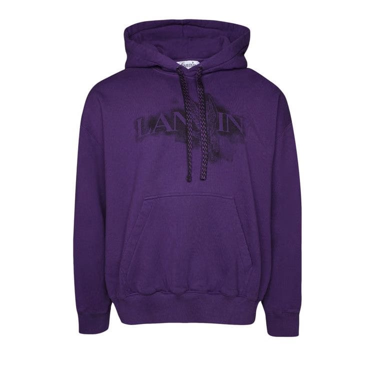 Lanvin Printed Hoodie Purple Reign